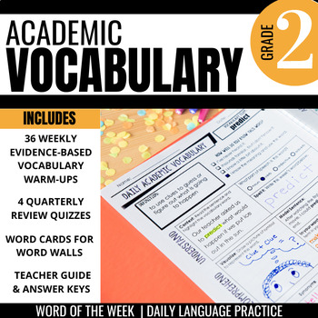 Preview of 2nd Grade Word of the Week: Daily Vocabulary Activities for Academic Language