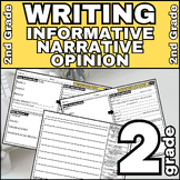 2nd Grade Writing Bundle Informative, Narrative, Opinion H