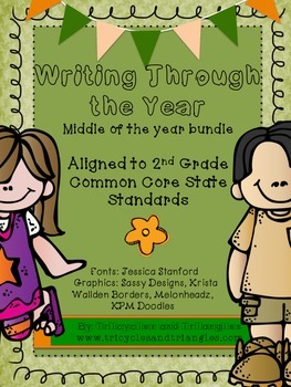 Preview of 2nd Grade Writing Bundle (Middle of the year) aligned with CCSS