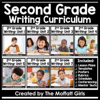 Preview of 2nd Grade Writing Curriculum Bundle