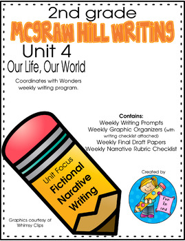 Preview of 2nd Grade Writing McGraw Hills Wonders Unit 4