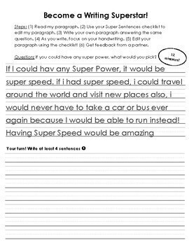 2nd Grade Writing Prompts for Editing and Revising Practice | TpT
