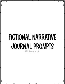 Preview of 2nd Grade Writing Prompts - Fictional Narrative