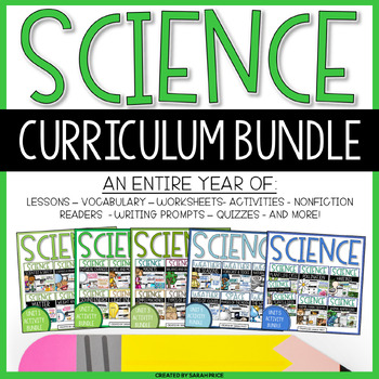Preview of 2nd Grade and 3rd Grade Science Interactive Notebook FULL YEAR BUNDLE Worksheet