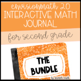 2nd Grade enVision Math 2.0 Interactive Math Journal BUNDLE