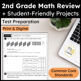 2nd Grade End of the Year Math Review iReady Test Prep Wor