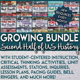 Part 2 U.S. History Curriculum Middle School GROWING BUNDLE