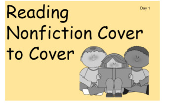 Preview of 2nd Lucy Calkins if/then unit: READING NONFICTION COVER TO COVER - bends 1 & 2
