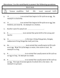 2nd grade NG Science - Life Cycle (Ch 2) animal/human clas