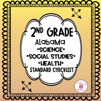 Preview of 2nd-Second Grade Standard Checklist Bundle {Alabama}