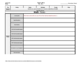 Grade 2 Weekly Lesson Plan Template w Florida + BEST Stand