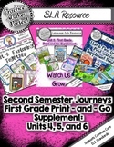 Journeys 2nd Semester First Grade Print-and-Go Mega Bundle