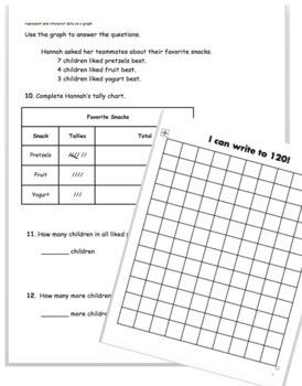 Preview of 2nd Trimester 1st Grade Math Assessment