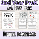 2nd Year PreK A-Z Busy Book - Alphabet Busy Book for Preschoolers