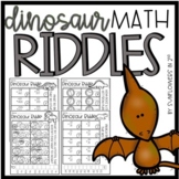 2nd and 3rd Grade Dinosaur Math Riddles