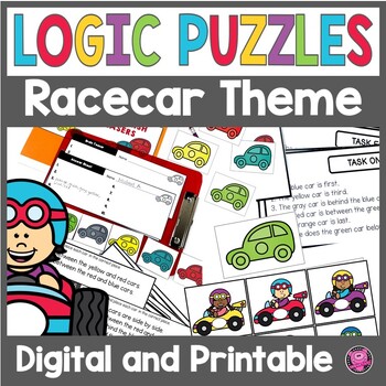 Preview of 2nd & 3rd Grade Critical Math Thinking Puzzles - Math Enrichment Logic Puzzles