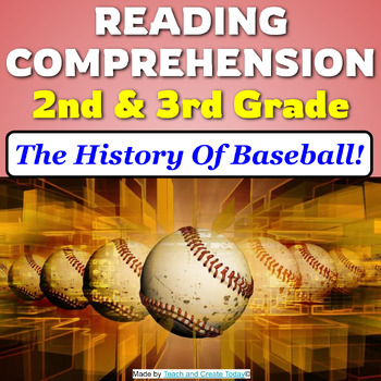 Preview of 2nd and 3rd Grade Reading Comprehension Passage History Of Baseball
