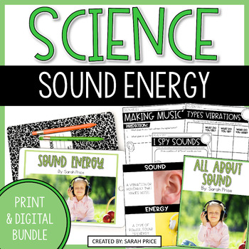 Preview of 2nd and 3rd Grade Science Sound Energy Activities Bundle