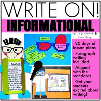 Preview of 2nd and 3rd Grade Writing Lessons for Informational and Paragraph Writing