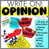 2nd and 3rd Grade Writing Lessons for Opinion, Persuasive, and Letter Writing