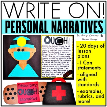 Preview of 2nd and 3rd Grade Writing Personal Narratives w/ My Ouch Story
