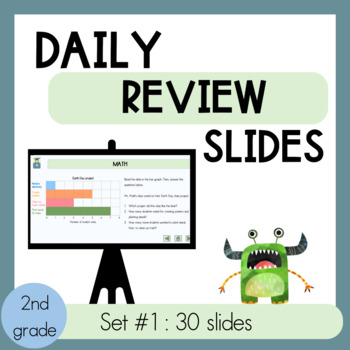 Preview of Back to School 2nd grade Daily Review Slides
