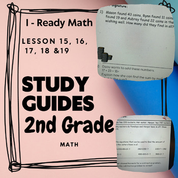 Preview of 2nd grade, I - Ready Lesson 15, 16, 17, 18, 19 study guides 2 & 3 digit numbers