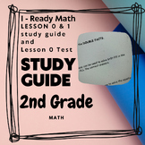 2nd grade, I - Ready Math Lesson 0 & 1 study guide, lesson
