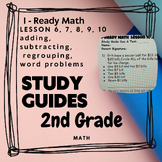 2nd grade, I - Ready Math Lesson 6, 7, 8, 9, 10 study guid
