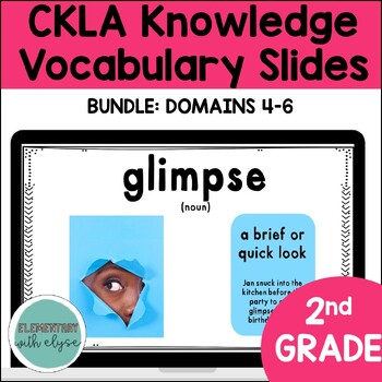 Preview of 2nd grade Knowledge Domains 4-6 CKLA Vocabulary SLIDES BUNDLE