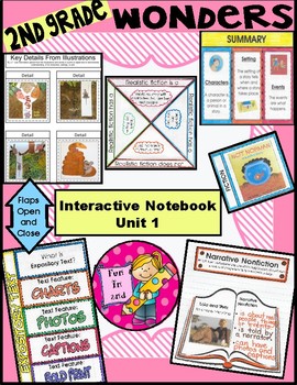 Preview of 2nd grade McGraw Hill Wonders Interactive Notebook Unit 1
