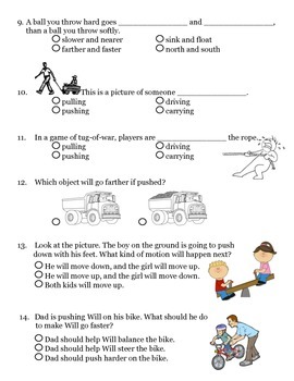 2nd grade ng science forces motion physical ch1