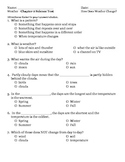 2nd grade NG Science - Weather (Ch 2) Study Guide & Test PDF