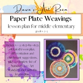 2nd grade - Paper Plate Weavings