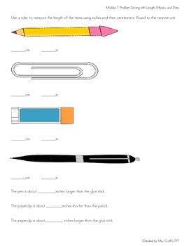 2nd grade Problem Solving with Length, Money, and Data CC Module 7