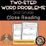 2nd grade Thanksgiving Math Two Step Word Problems