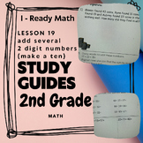 2nd grade math I-Ready Lesson 19 Study Guide, add several 