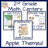 2nd grade math centers- apple themed bundle