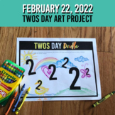 2s Day | Twos Day | February 22, 2022 Doodle Art Project |