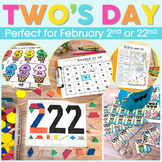 2s Day | Twos Day | February 22 | Two's Day Activities | 2's Day 2-22