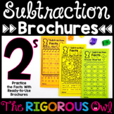 2s Subtraction Brochures - 2 Subtraction Facts Practice Di