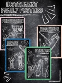 Instrument Family Poster Bundle (chalkboard theme)
