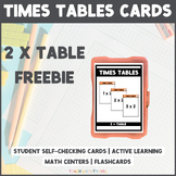 2x Tables FREEBIE - Flashcards - Active Learning Quiz Quiz