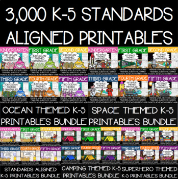 Preview of 3,000 Standards Aligned Worksheets