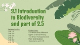 3.1 Introduction to biodiversity and 2.5(Environmental Sys