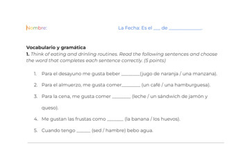 Preview of 3.1 Vocabulario + Gustar sentences (Avancemos 1) Spanish 1