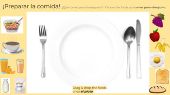 Preview of 3.1 Vocabulario y gramática (la comida) Avancemos 1 - Google Slides for students