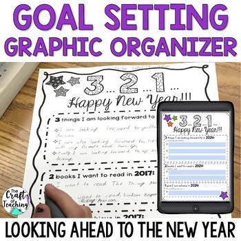 Preview of New Year's Reflection and Goal Setting - FREEBIE