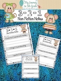 3-2-1 Nonfiction Summary Note Taking Templates