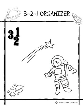 Preview of 3-2-1 Summary Organizer